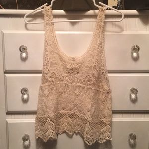 Lace tank top by ISSI